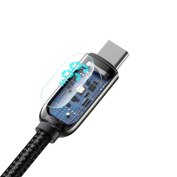CABLU alimentare si date Baseus, Dynamic Fast Charging Data Cable pt. smartphone, USB (T) la USB Type-C (T), 66W, braided, 2m, negru, "CASX020101" (in