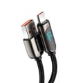Miniatyrbillede 2 af 6: CABLU alimentare si date Baseus, Dynamic Fast Charging Data Cable pt. smartphone, USB (T) la USB Type-C (T), 66W, braided, 2m, negru, "CASX020101" (in