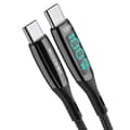 Pikkukuva 3 / 4: USB-C to USB-C cable BlitzWolf BW-TC23, with display, 100W, 0.9m (black)