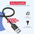 Miniatyrbild 4 av 7: CABLU alimentare si date Ugreen, "US289", Fast Charging Data Cable pt. smartphone, USB la Micro-USB, nickel plating, PVC, 1.5m, alb "60142" (timbru ve