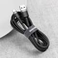 Miniatyrbilde 10 av 10: Baseus Cafule cable USB-C 3A 0.5m (Gray+Black)
