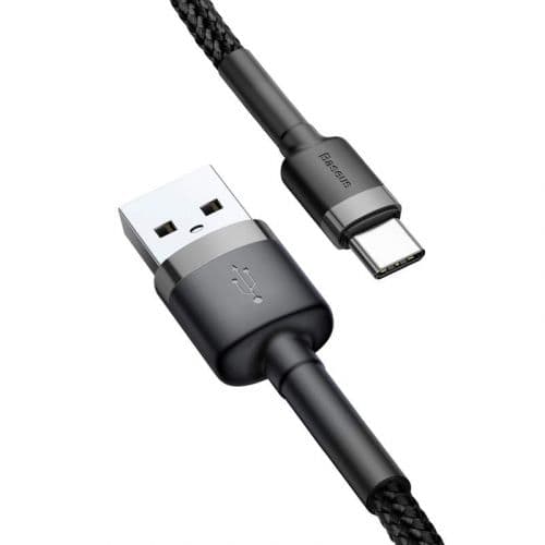 USB-C cable Baseus Cafule 3A 1m (gray & black)
