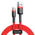 Miniatyrbild 2 av 9: Baseus Micro USB Cafule Cable 1.5A 2m Red + Red (CAMKLF-C09)