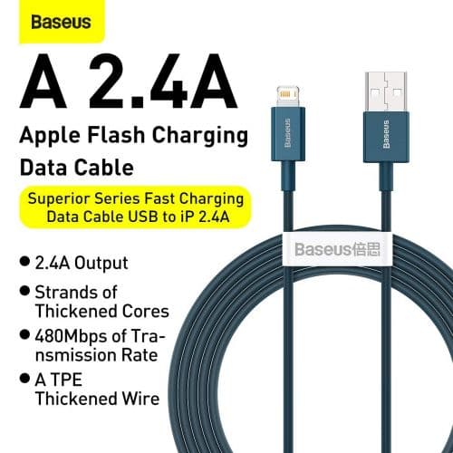 Baseus Superior Series Cable USB to iP 2.4A 2m (blue)