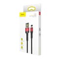 Miniatyrbild 5 av 5: Baseus Cafule Double-sided USB Lightning Cable 2,4A 1m (Black+Red)