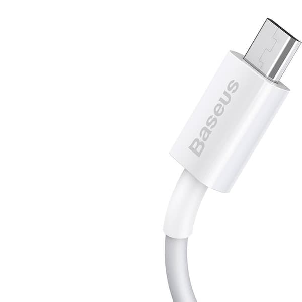 CABLU alimentare si date Baseus Superior, Fast Charging Data Cable pt. smartphone, USB la Micro-USB 2A, 2m, alb "CAMYS-A02" (timbru verde 0.08 lei) -
