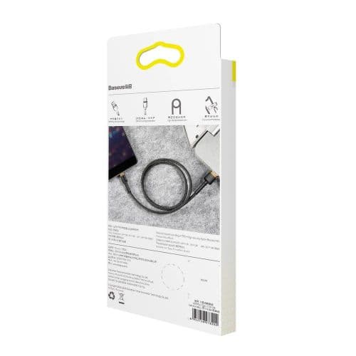 Baseus Lightning Cafule Cable 1.5A 2m Gold + Black (CALKLF-CV1)
