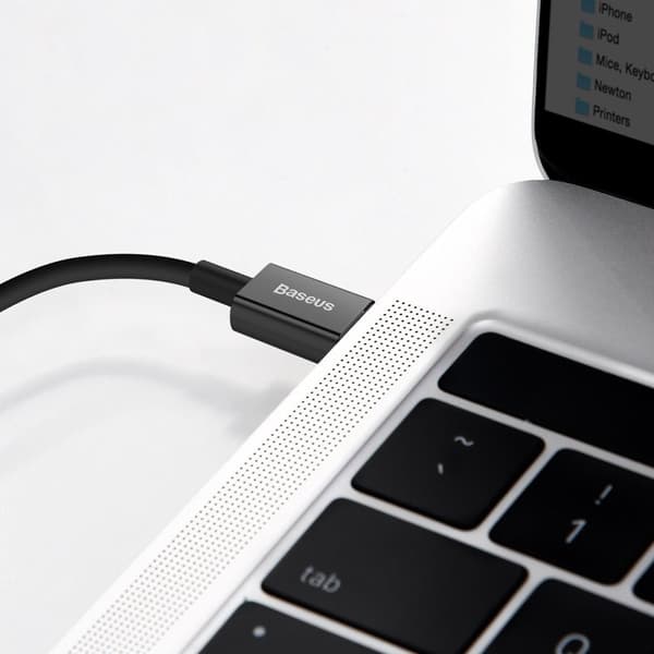 CABLU alimentare si date Baseus Superior, Fast Charging Data Cable pt. smartphone, USB Type-C la Lightning Iphone PD 20W, 2m, negru "CATLYS-C01" (timb