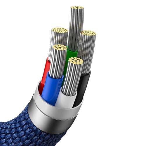 Baseus Type-C - Lightning cable, Crystal Shine Series Fast Charging Data Cable 20W 1.2m Blue (CAJY000203)