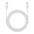 Miniatyrbillede 1 af 8: CABLU alimentare si date Baseus Dynamic, Fast Charging Data Cable pt. smartphone, USB Type-C la USB Type-C PD 100W, braided, 1m, alb "CALD000202" (tim