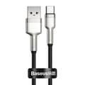 Miniatyrbillede 4 af 7: USB cable for USB-C Baseus Cafule, 66W, 0.25m (black)