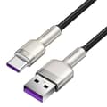Miniatyrbillede 2 af 7: USB cable for USB-C Baseus Cafule, 66W, 0.25m (black)