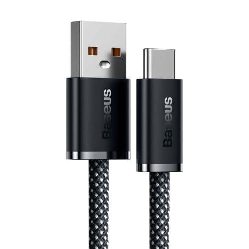 CABLU alimentare si date Baseus, Dynamic Fast Charging Data Cable pt. smartphone, USB (T) la USB Type-C (T), 100W, braided, 2m, gri, "CALD000716" (inc
