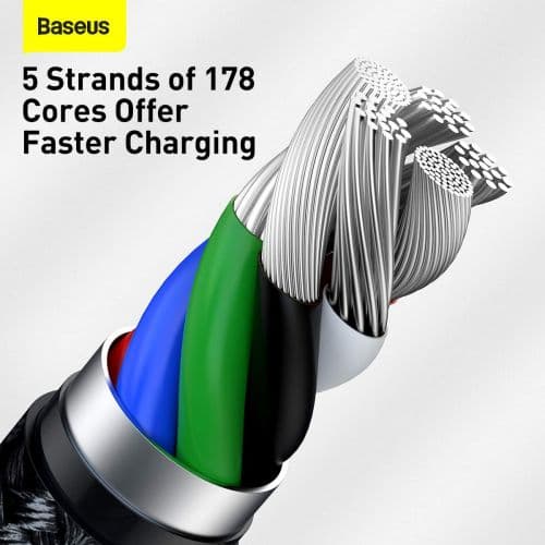 Baseus Type-C - Lightning Cafule Series Metal data cable PD 20W 1m Black (CATLJK-A01)
