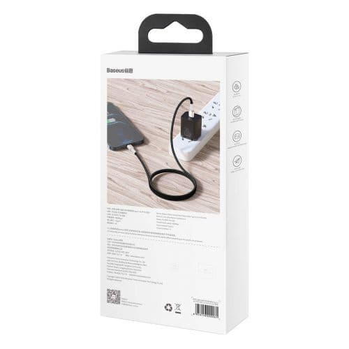 Baseus Type-C - Lightning Cafule Series Metal data cable PD 20W 1m Black (CATLJK-A01)