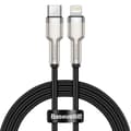 Miniatyrbillede 2 af 11: Baseus Type-C - Lightning Cafule Series Metal data cable PD 20W 1m Black (CATLJK-A01)