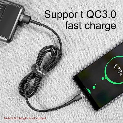 Baseus CATKLF-UG1 USB cable 3 m USB A USB C Black