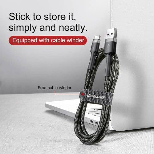 Baseus CATKLF-UG1 USB cable 3 m USB A USB C Black