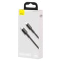 Miniatyrbild 1 av 11: Baseus Type-C - Lightning High Density Braided Fast charging cable PD 20W 1m Black (CATLGD-01)