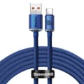 Miniatyrbilde 2 av 6: Baseus Crystal Shine cable USB to USB-C, 100W, 2m (blue)