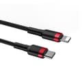 Miniatyrbillede 4 af 10: Baseus Cafule Cable Type-C to iP PD 18W 1m Red+Black