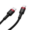 Miniatyrbillede 5 af 10: Baseus Cafule Cable Type-C to iP PD 18W 1m Red+Black
