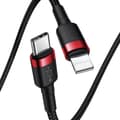 Miniatyrbillede 2 af 10: Baseus Cafule Cable Type-C to iP PD 18W 1m Red+Black