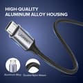 Miniatyrbild 4 av 7: CABLU alimentare si date Ugreen, "US290", Fast Charging Data Cable pt. smartphone, USB la Micro-USB, braided, 2m, alb "60153" (timbru verde 0.08 lei)