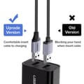 Miniatyrbild 5 av 7: CABLU alimentare si date Ugreen, "US290", Fast Charging Data Cable pt. smartphone, USB la Micro-USB, braided, 2m, alb "60153" (timbru verde 0.08 lei)