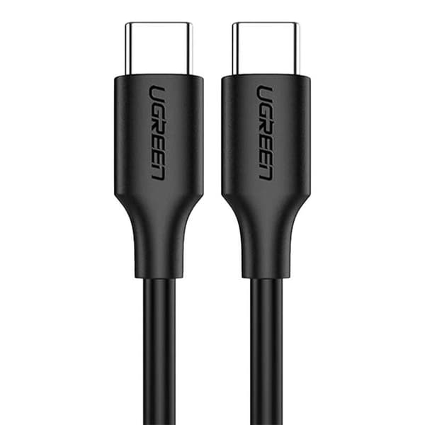 CABLU alimentare si date Ugreen, "US286", Fast Charging Data Cable pt. smartphone, USB Type-C la USB Type-C 60W/3A, nickel plating, PVC, 1m, negru "50