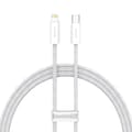 Miniatyrbillede 1 af 4: CABLU alimentare si date Baseus Dynamic, Fast Charging Data Cable pt. smartphone, USB Type-C la Lightning Iphone PD 20W, braided, 1m, alb "CALD000002"