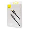 Miniatyrbillede 4 af 8: Baseus Lightning Explorer Series Auto Power-Off Fast Charging Data Cable 2.4A, 1m Black (CATS000401)
