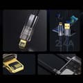 Miniatyrbillede 2 af 8: Baseus Lightning Explorer Series Auto Power-Off Fast Charging Data Cable 2.4A, 1m Black (CATS000401)
