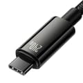 Miniatyrbild 6 av 9: Baseus Type-C to Type-C Tungsten Gold Series Cable 480Mb/s, 240W, 1m, Black (CAWJ040001)