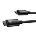 Miniatyrbild 8 av 9: Baseus Type-C to Type-C Tungsten Gold Series Cable 480Mb/s, 240W, 1m, Black (CAWJ040001)