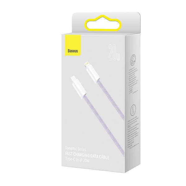 USB-C cable for Lightning Baseus Dynamic Series, 20W, 2m (purple)