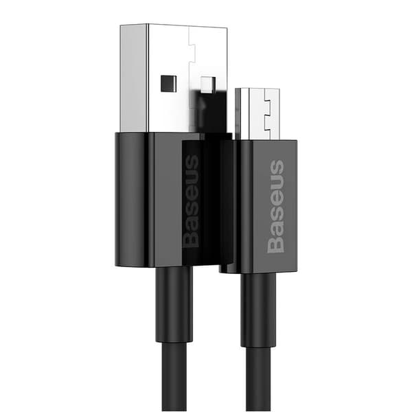 CABLU alimentare si date Baseus Superior, Fast Charging Data Cable pt. smartphone, USB la Micro-USB 2A, 2m, negru "CAMYS-A01" (timbru verde 0.08 lei)