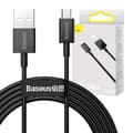 Miniatyrbild 6 av 7: CABLU alimentare si date Baseus Superior, Fast Charging Data Cable pt. smartphone, USB la Micro-USB 2A, 2m, negru "CAMYS-A01" (timbru verde 0.08 lei)