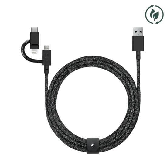 Native Union Eco Belt Universalkabel (2m) Svart