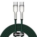 Miniatyrbilde 3 av 7: Cable USB-C to USB-C Baseus Cafule, 100W, 2m (green)