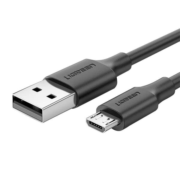 CABLU alimentare si date Ugreen, "US289", Fast Charging Data Cable pt. smartphone, USB la Micro-USB, nickel plating, PVC, 1m, negru "60136" (timbru ve