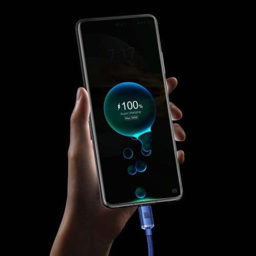 Baseus Type-C Crystal Shine series fast charging data cable 100W 2m Black (CAJY000501)