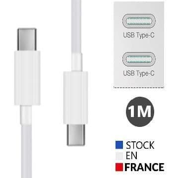 USB Typ C till Typ C-kabel - 1 meter för Realme X7 Pro 5G Snabbladdning - Snabbladdnings-synkroniseringskabel