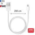 Miniatyrbild 3 av 4: Micro USB-kabel för Danew Konnect 508 Snabbladdning - Snabbladdning-synkroniseringskabel - 2M
