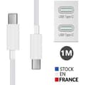 Miniatyrbild 3 av 4: USB Typ C till Typ C-kabel - 1 meter för Sony Xperia 10 III Lite Snabbladdning - Snabbladdnings-synkroniseringskabel
