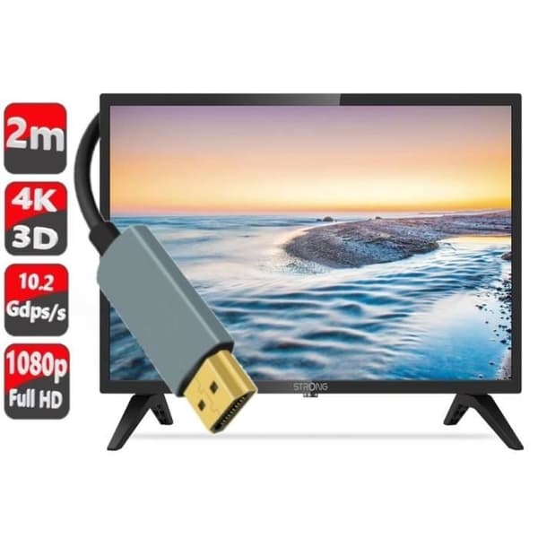 USB C till HDMI-kabel [4K-3D] för Motorola G72 USB-C-HDMI 2.0-kabel Ultra HD 4k, Full HD-3d, hög hastighet - 2M