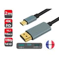 Miniatyrbild 2 av 4: USB C till HDMI-kabel [4K-3D] för Motorola G72 USB-C-HDMI 2.0-kabel Ultra HD 4k, Full HD-3d, hög hastighet - 2M