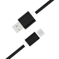 Miniatyrbild 3 av 4: Typ C-kabel för Xiaomi Redmi 12C i nylon flätad synkroniserad snabbdataöverföring - SVART