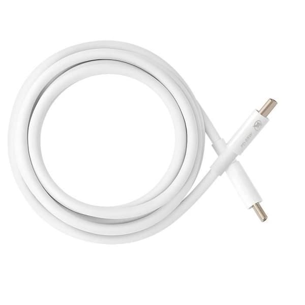 USB C-kabel 65W Strömförsörjning Laddning och dataöverföring 1,8m LinQ Vit