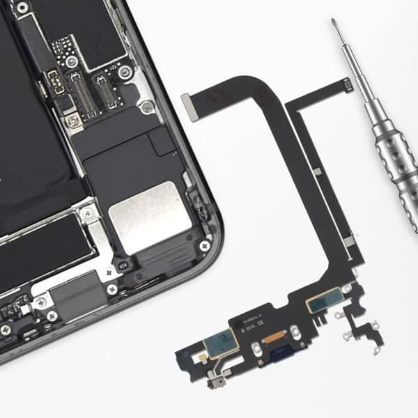 Lightning Laddningskontakt - RELIFE - iPhone 13 Pro Max - Integrerad mikrofon - Blå färg - Kabelansluten